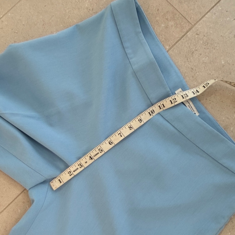 Zara Light Blue Wide-Leg Pants - Picture 3 of 5